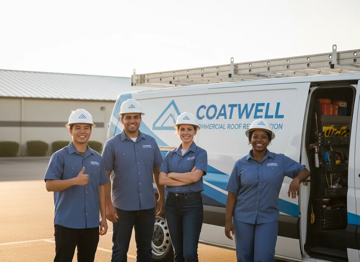 Commercial roof coating company in Jamestown, LA